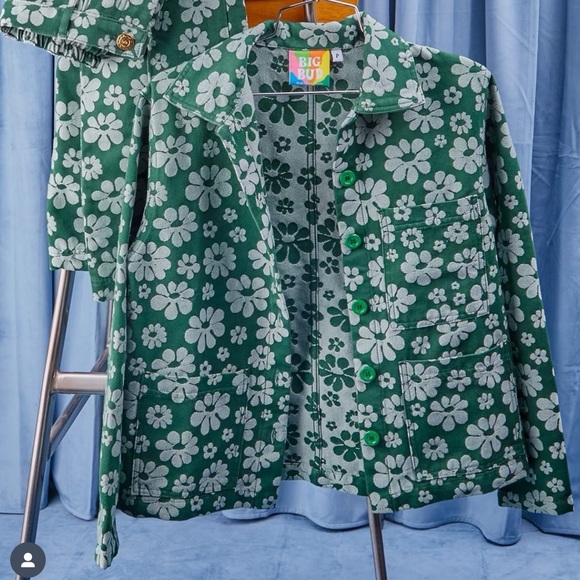 Big Bud Press Work Jacket in Lazy Daisy Jacquard L - Picture 1 of 7